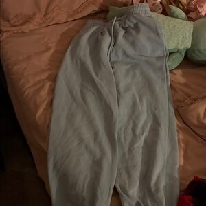 Zara Women's Light Blue Sweatpants